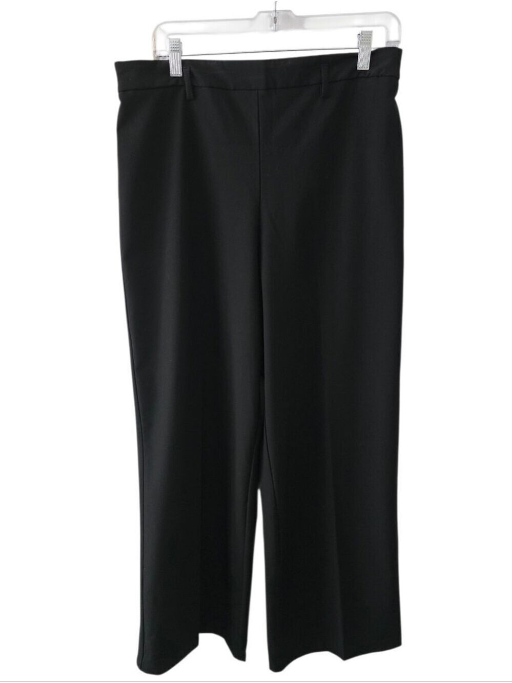 RACHEL ZOE Wide Leg Elastic Waist Black Dress Business Pants Size 12